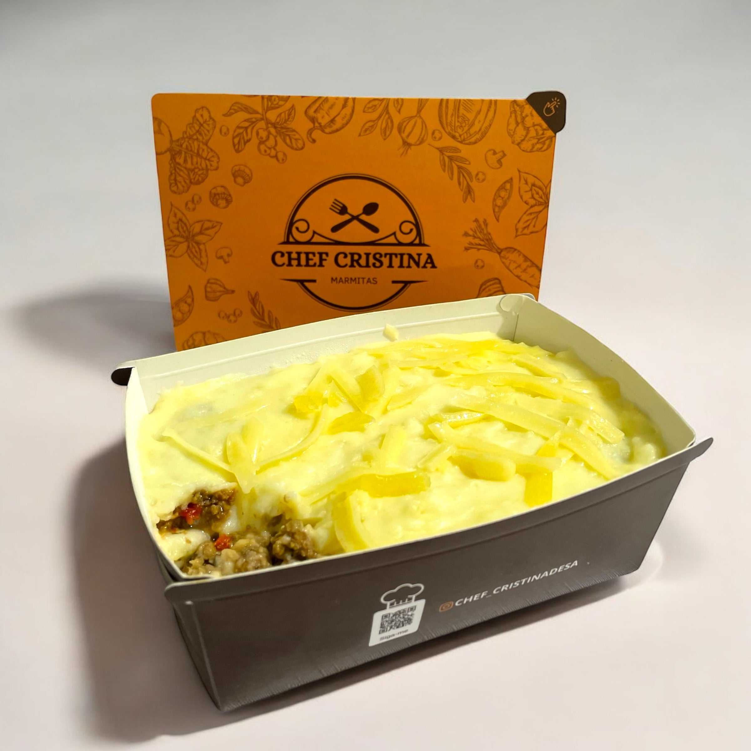 Escondidinho de batata com carne patinho