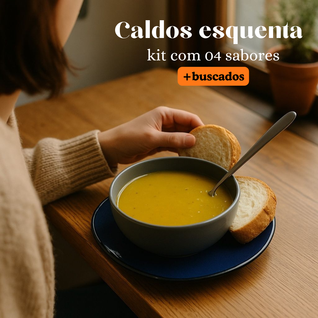 Kit Caldos Mais Procurados – Cremosos, Congelados e Prontos para Aquecer